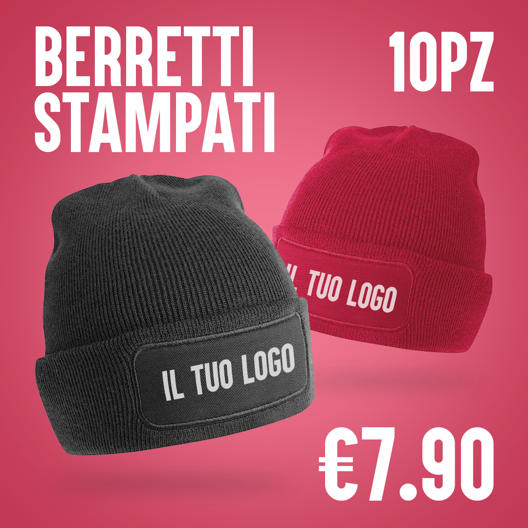 OFFERTA! - CAPPELLINO INVERNALE CON LOGO - 10pz.