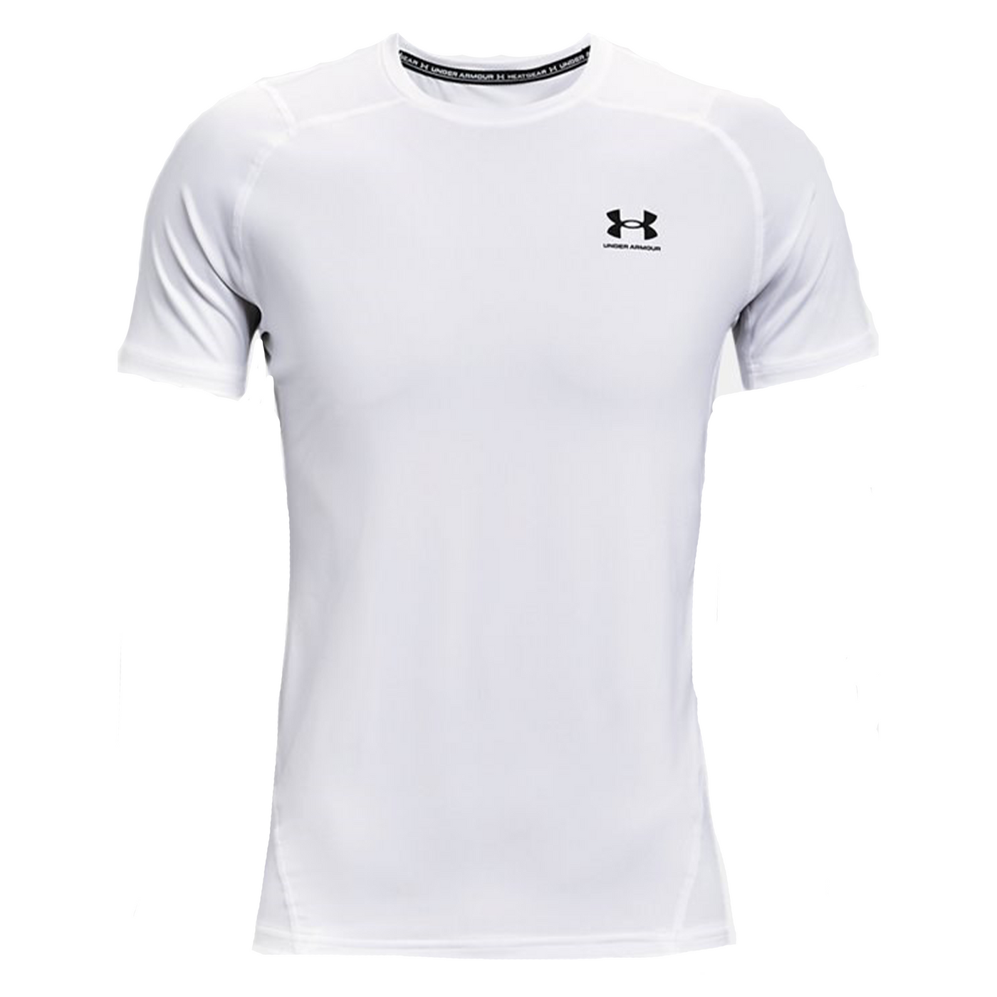 UA Maglia A Maniche Corte HeatGear® Fitted Da Uomo - Bianco