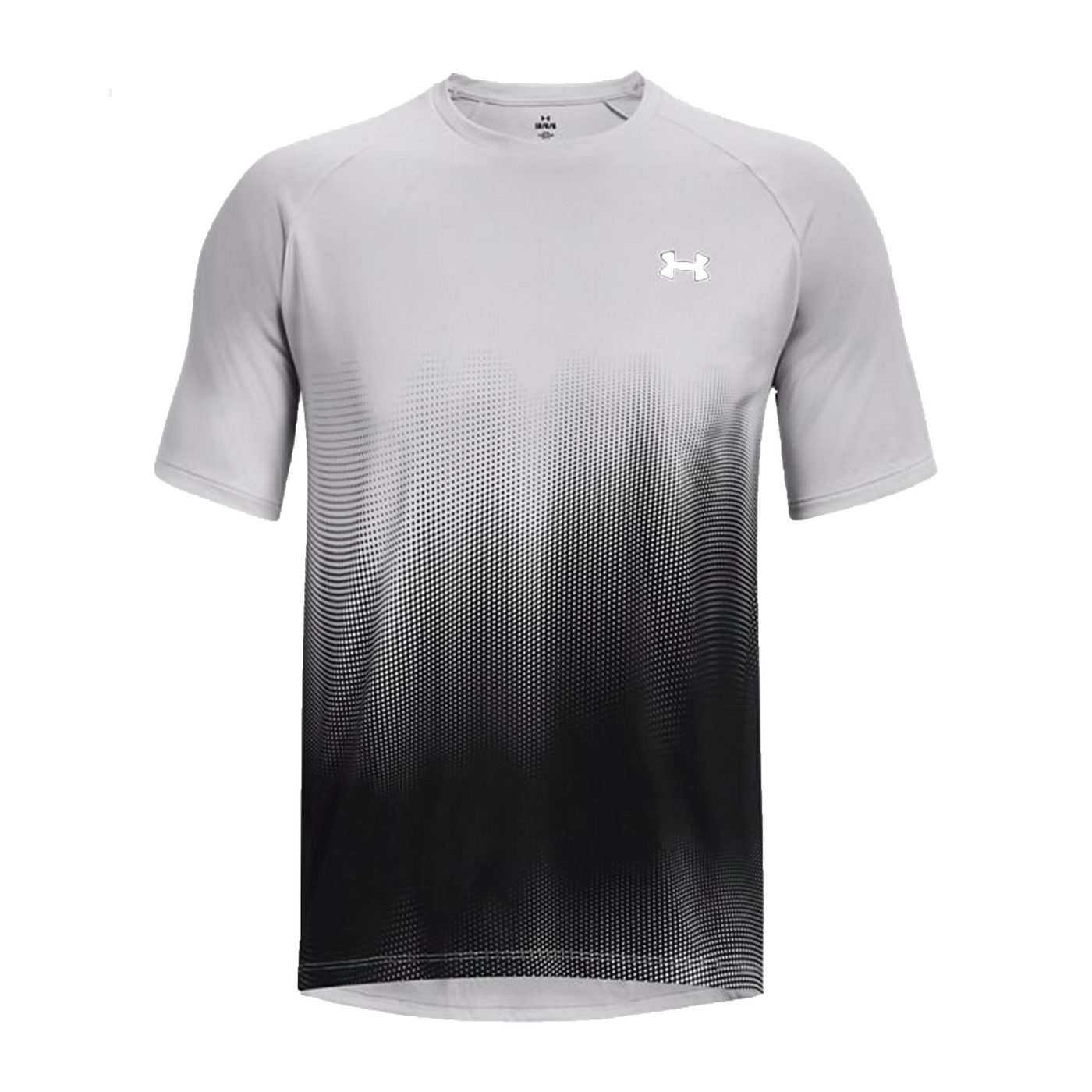 UA Maglia a maniche corte Tech™ Fade da uomo - Bianco/Nero