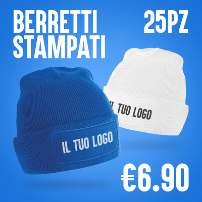 OFFERTA! - CAPPELLINO INVERNALE CON LOGO - 25pz.