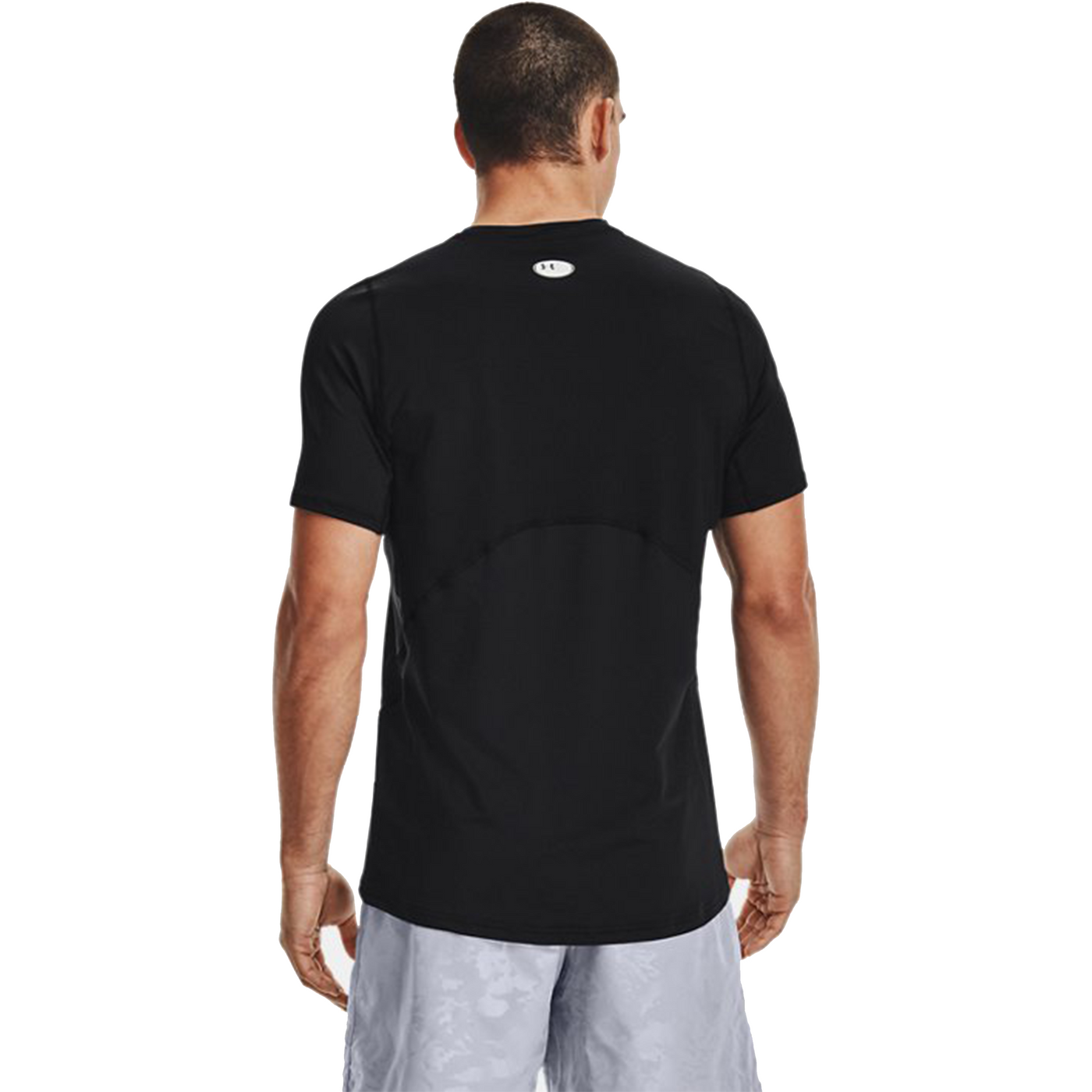 UA Maglia A Maniche Corte HeatGear® Fitted Da Uomo - Nero