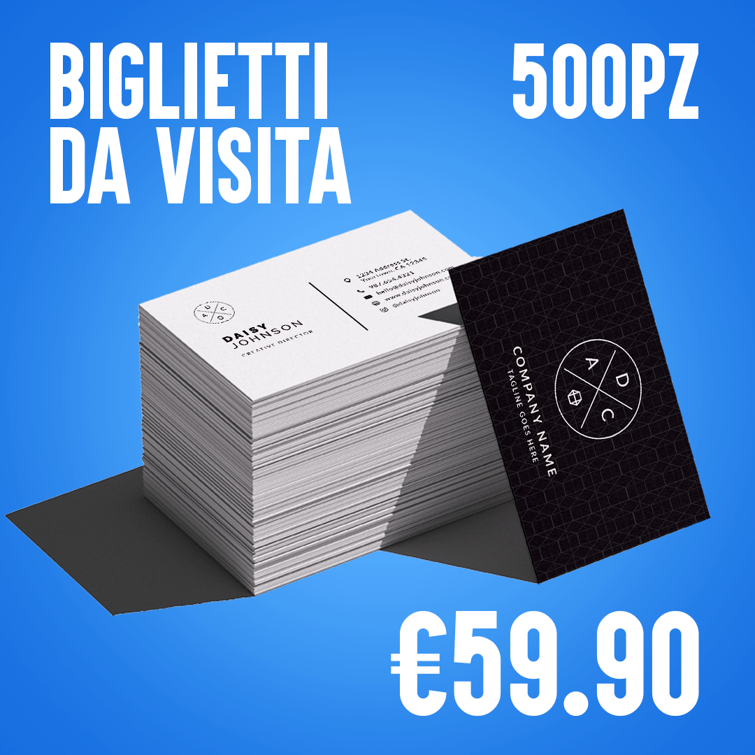 BIGLIETTINI DA VISITA - 500pz.