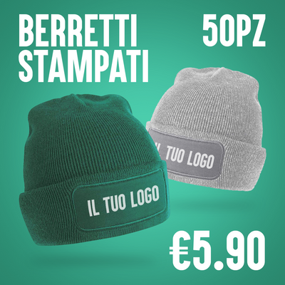 OFFERTA! - CAPPELLINO INVERNALE CON LOGO - 50pz.