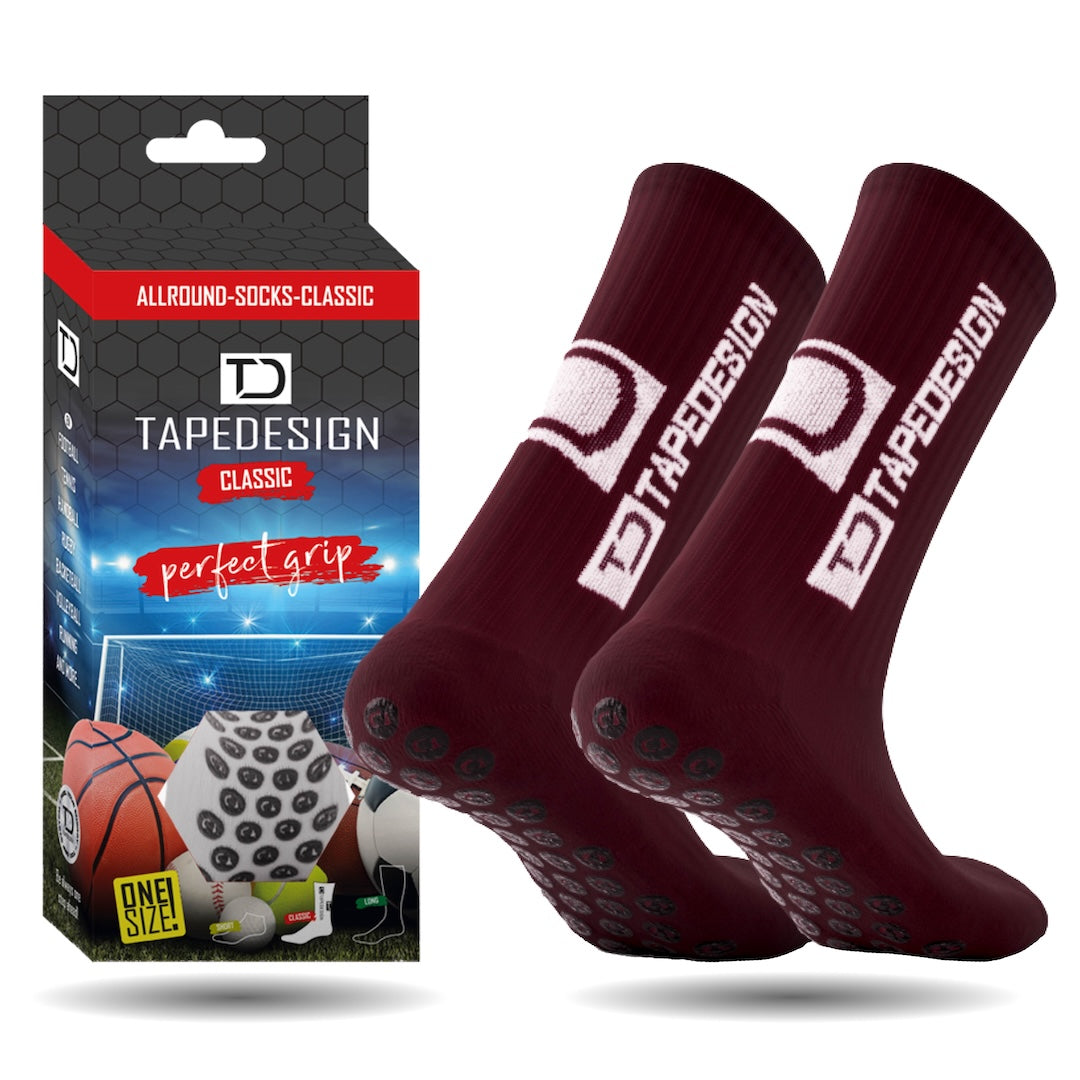 TAPEDESIGN - CALZE ALLROUND GRANATA