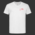 T-SHIRT CON LOGO CUORE COLLO A V - SBANDIERATORE