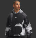 UA ICON FLEECE PRINTED - ULTIMATE BLACK